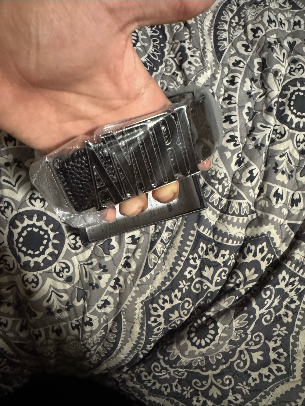 Brand New Amiri Belt In Giorgio Armani Packaging